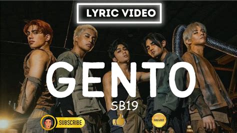 SB19 'GENTO' Lyric Video .